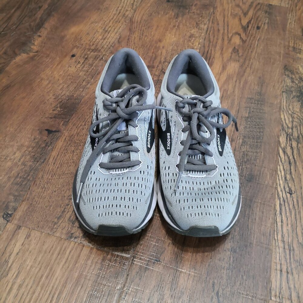 Brooks Women's Ghost 13 Neutral Running Shoe Gray/Black Size 7.5 - Picture 2 of 7